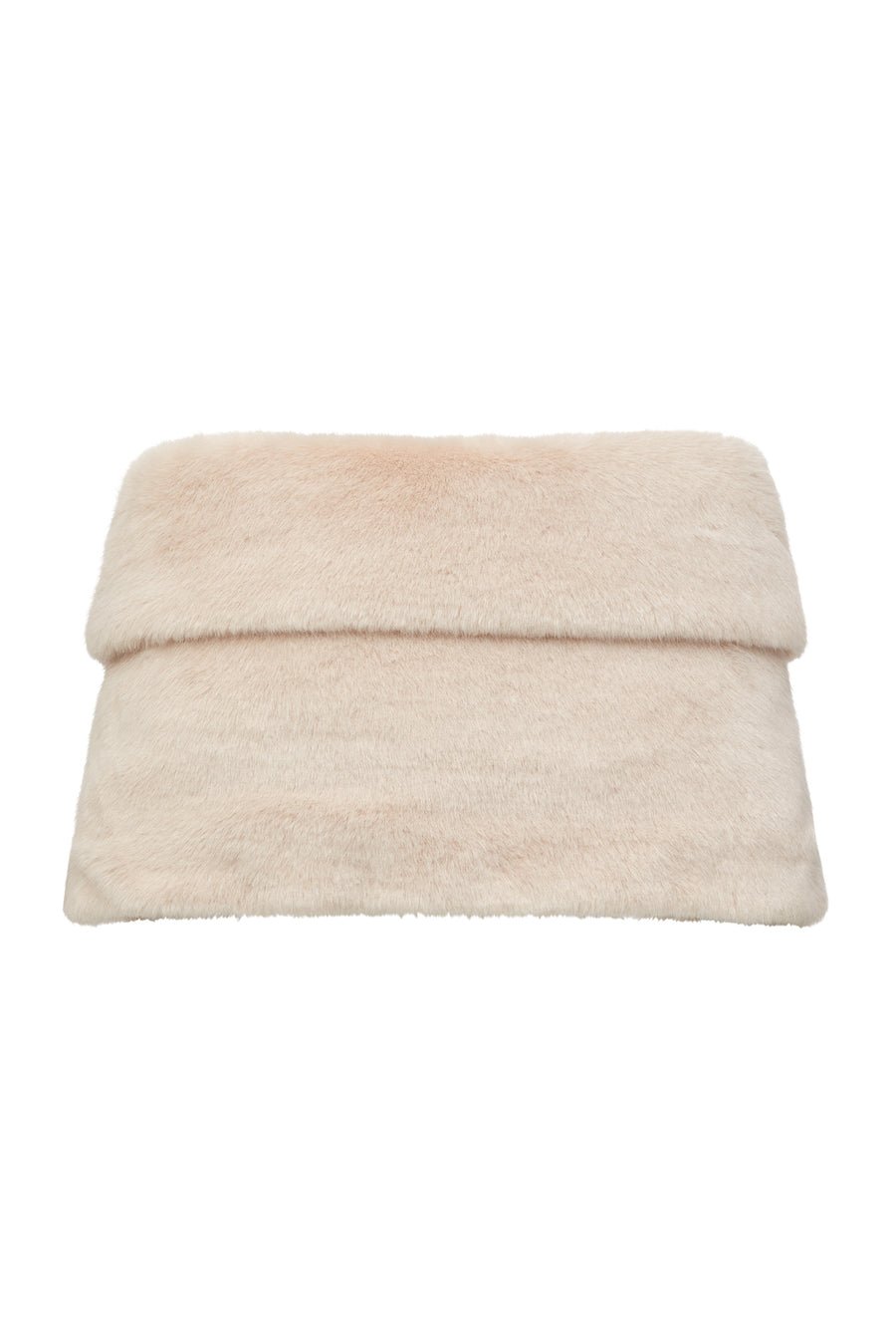 UNREAL FUR CHAMPAGNE WRAP - NUDE photo 5