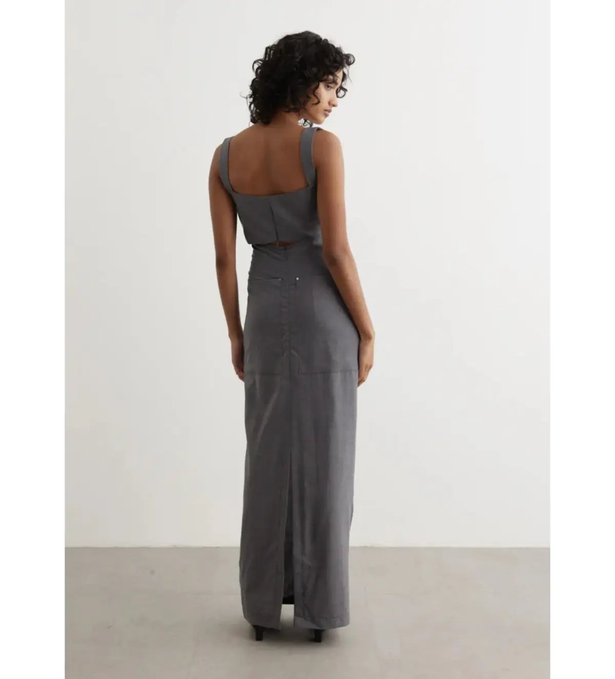 Paris Georgia Amara Bustier Top and Maxi Skirt Wool Size S / AU 8 photo 2