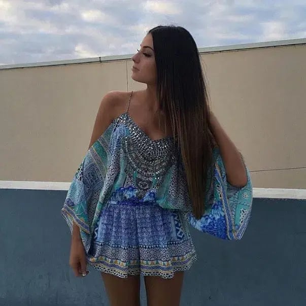Camilla Sultans Gate Drop Shoulder Playsuit Print Size 8 photo 3
