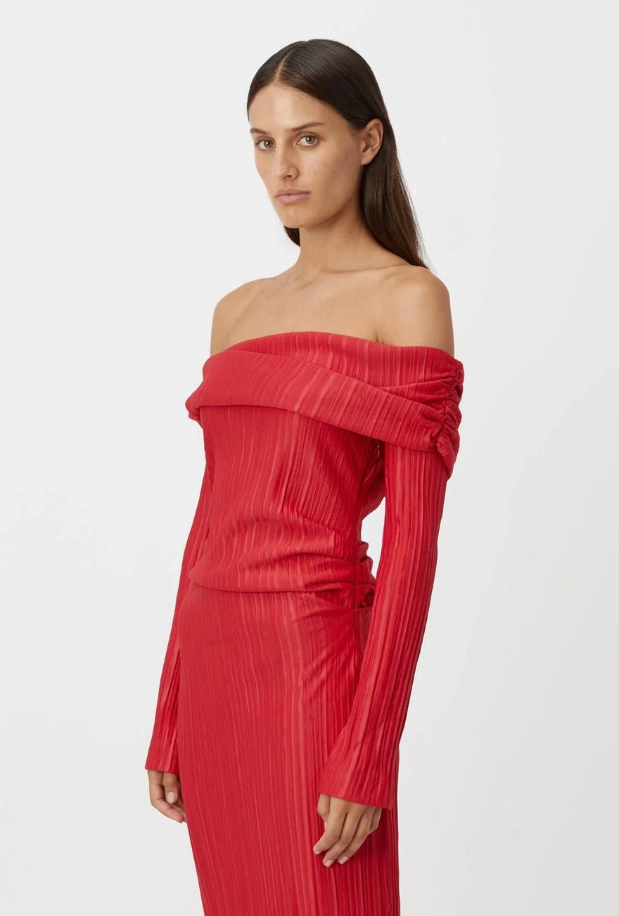 Camilla & Marc Shaw Dress In Red photo 3