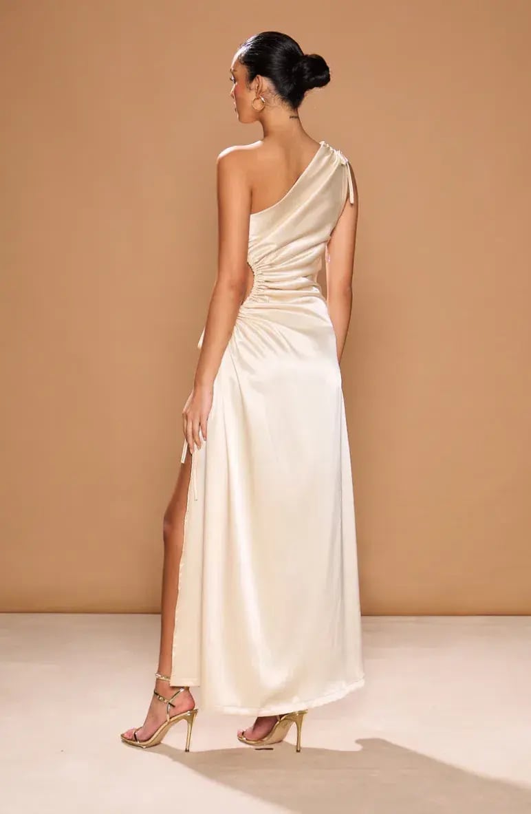 Sonya Moda Ocean Pearl Maxi Dress White Size 10 photo 2