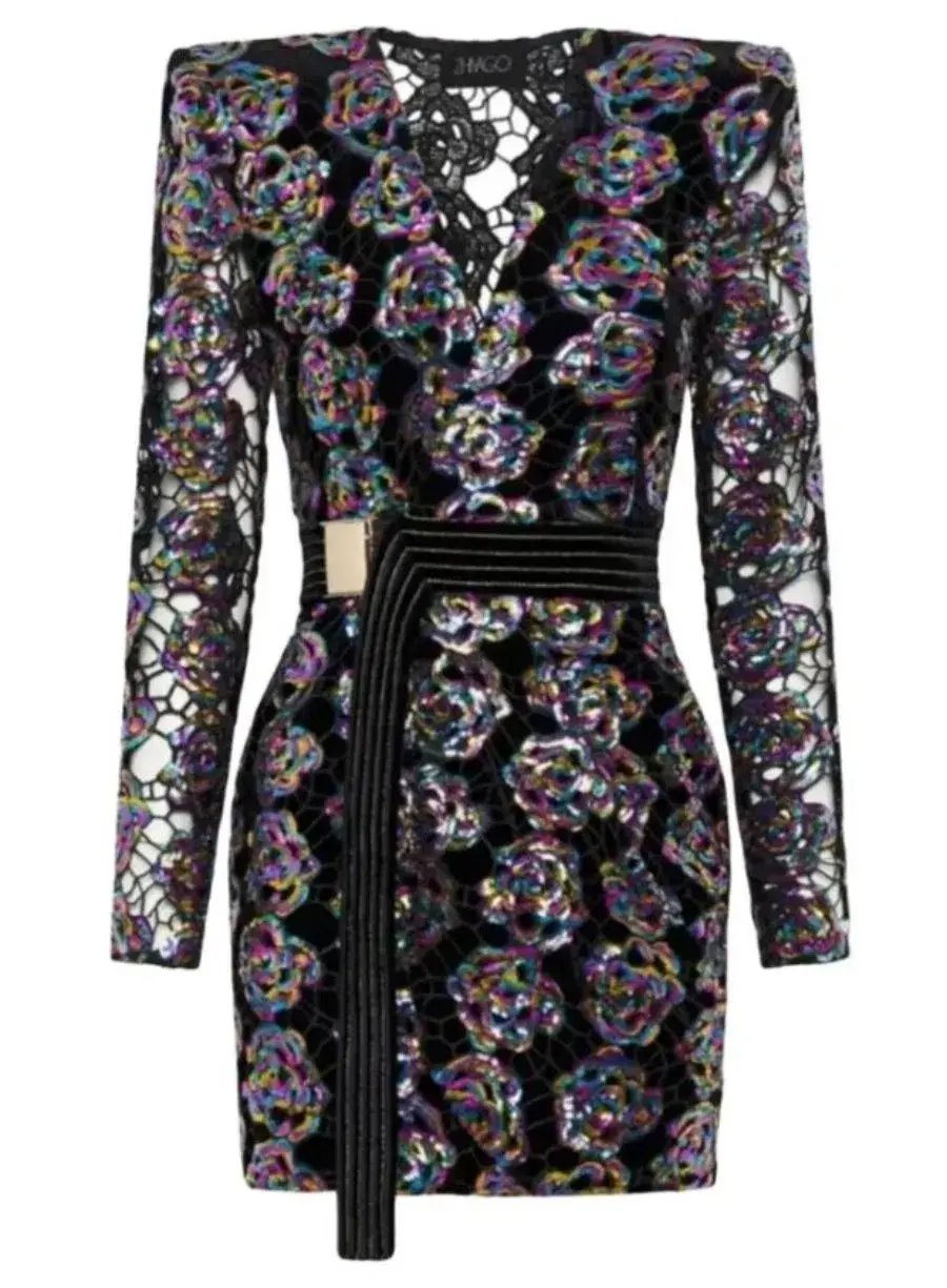 Zhivago Dress Miami Nights Mini Dress Multi Size AU 8 photo 2
