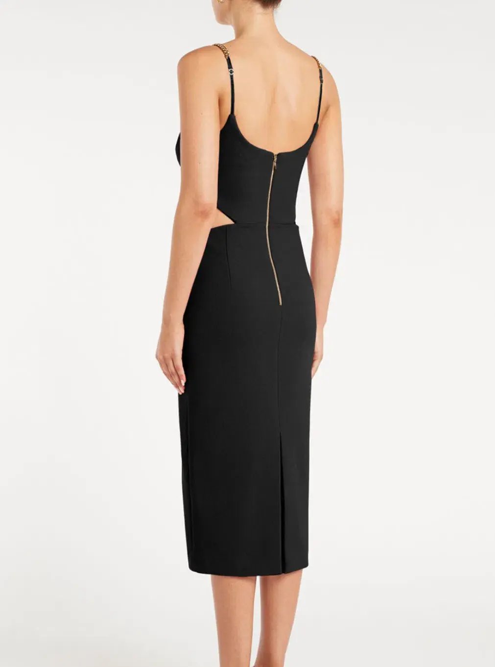 Rebecca Vallance Dulce Amore Midi Dress Black Size 6 photo 2