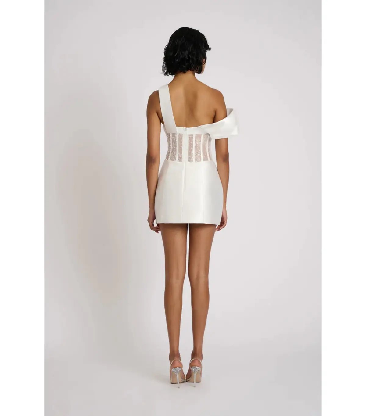 Eliya The Label Romeo Mini Dress White Size AU 10 photo 5
