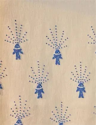 Farm Rio Sea of Fish Embroidered Midi Dress Off-White Size 6/XS photo 5