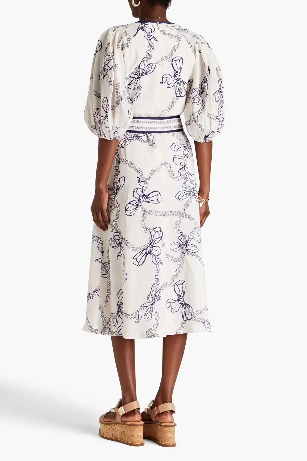 Zimmermann Day Midi Dress Print Size 1 / Au 10 photo 2