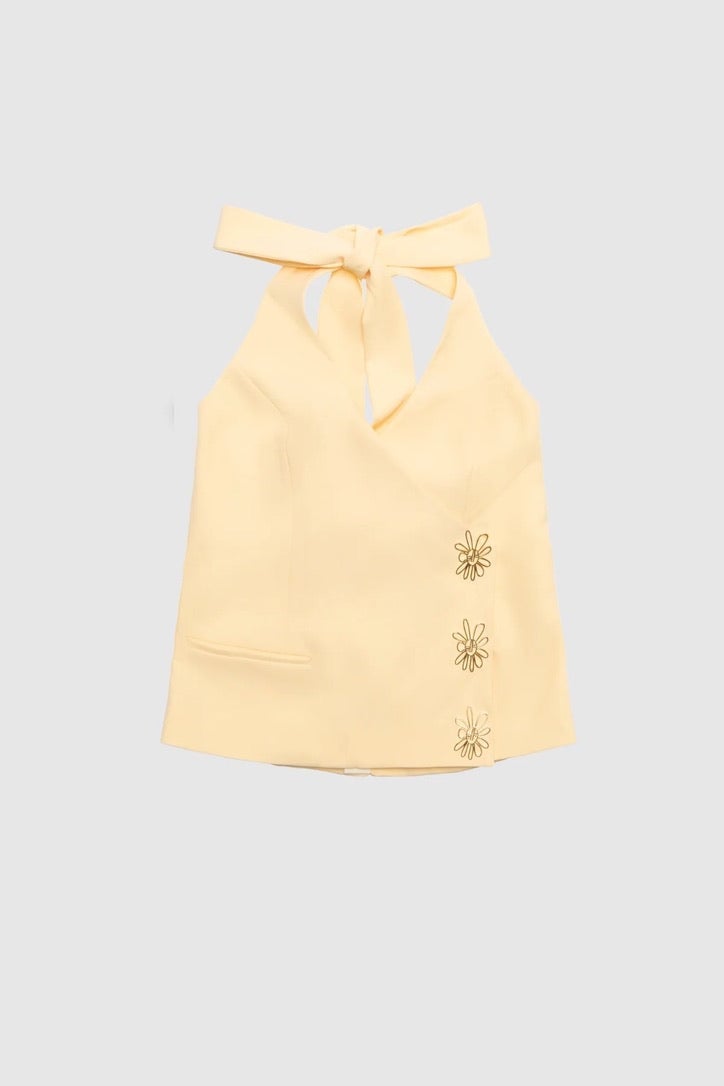 The Wolf Gang Inka Vest Top - Butter photo 4