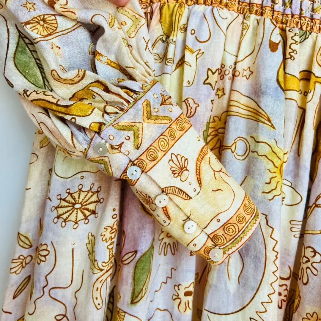 Alemais Solitaire Midi Dress Print Size 10 photo 5