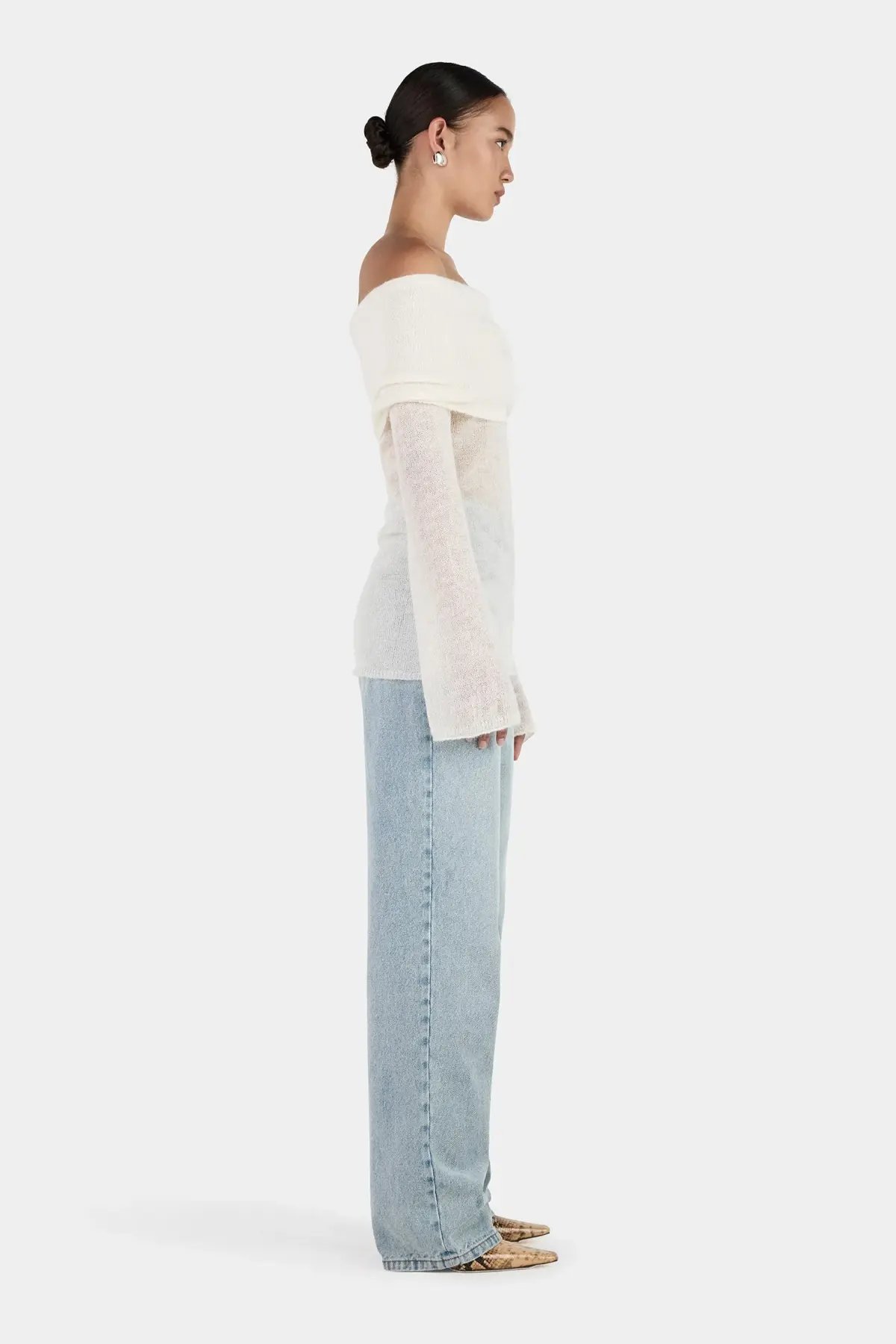 Hansen and Gretel Tozzi Knit Top Ivory Size 6 photo 6