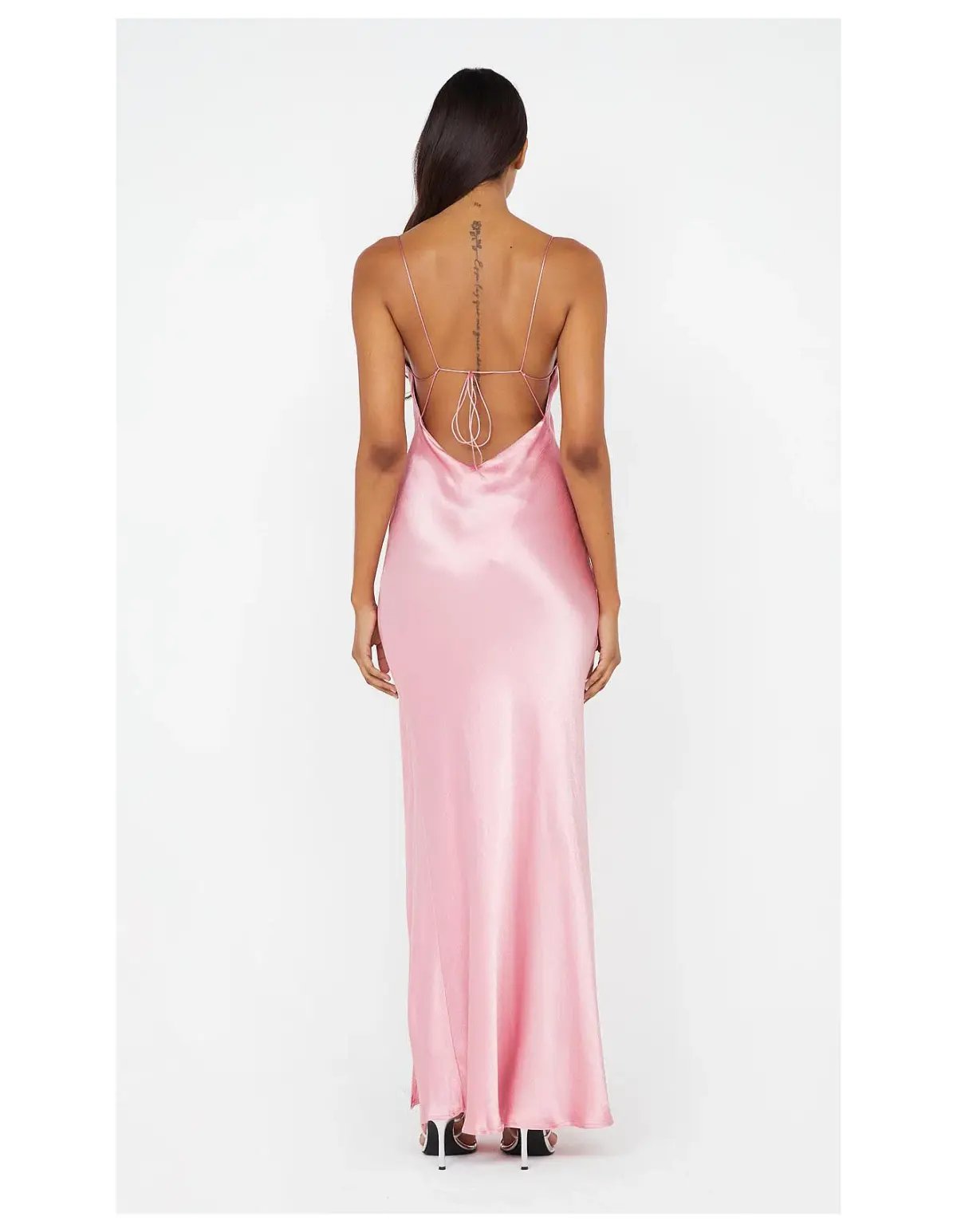 BEC + BRIDGE AYALA COWL NECK MAXI DRESS DUSTY PINK SIZE 8 photo 3
