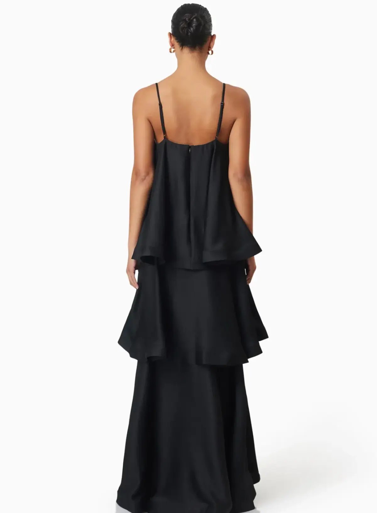 Elliatt Tilly Tiered Maxi Dress in Black Size S / AU 8 photo 6