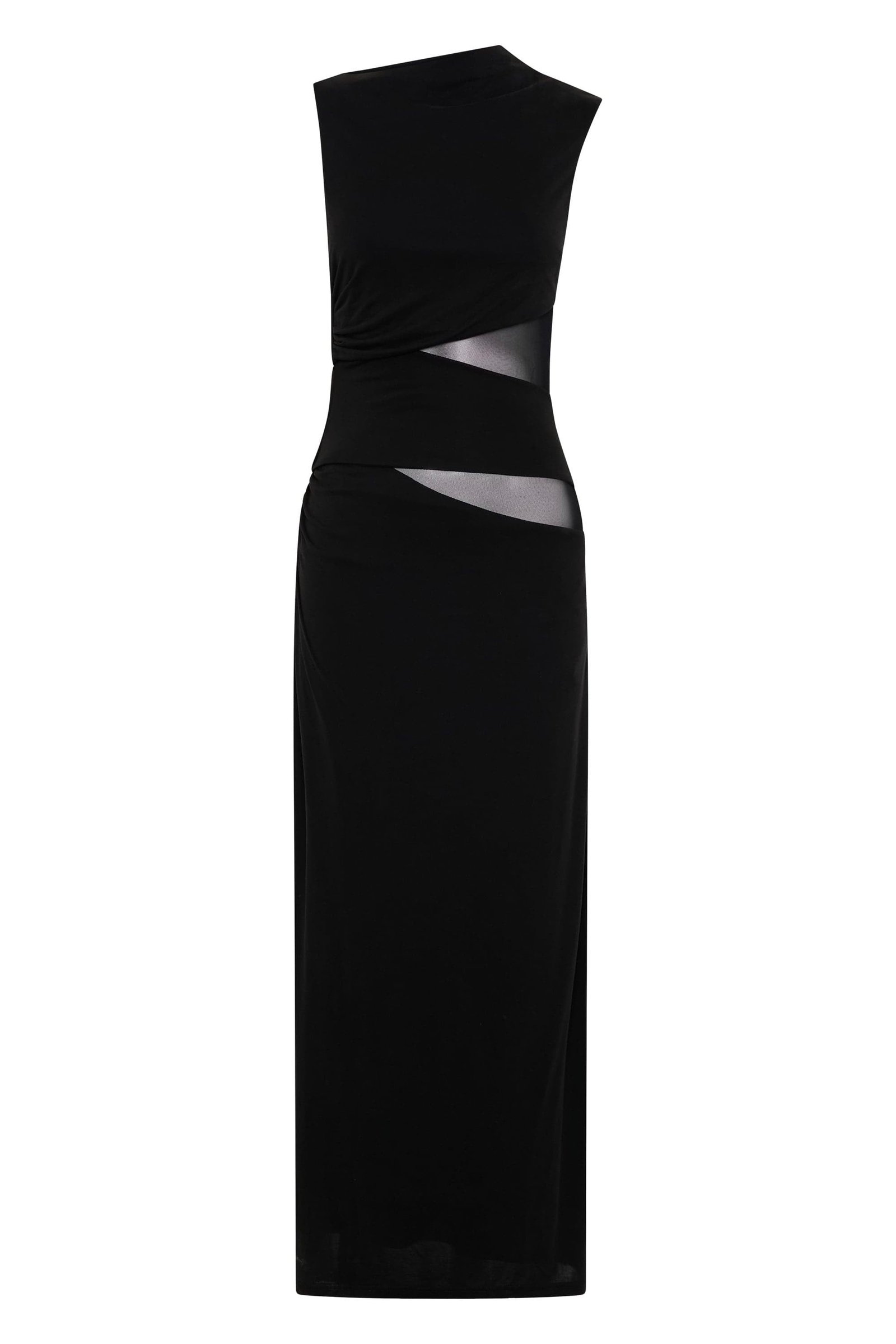 THIRD FORM INTERWEAVE DRAPE MAXI DRESS - BLACK photo 6