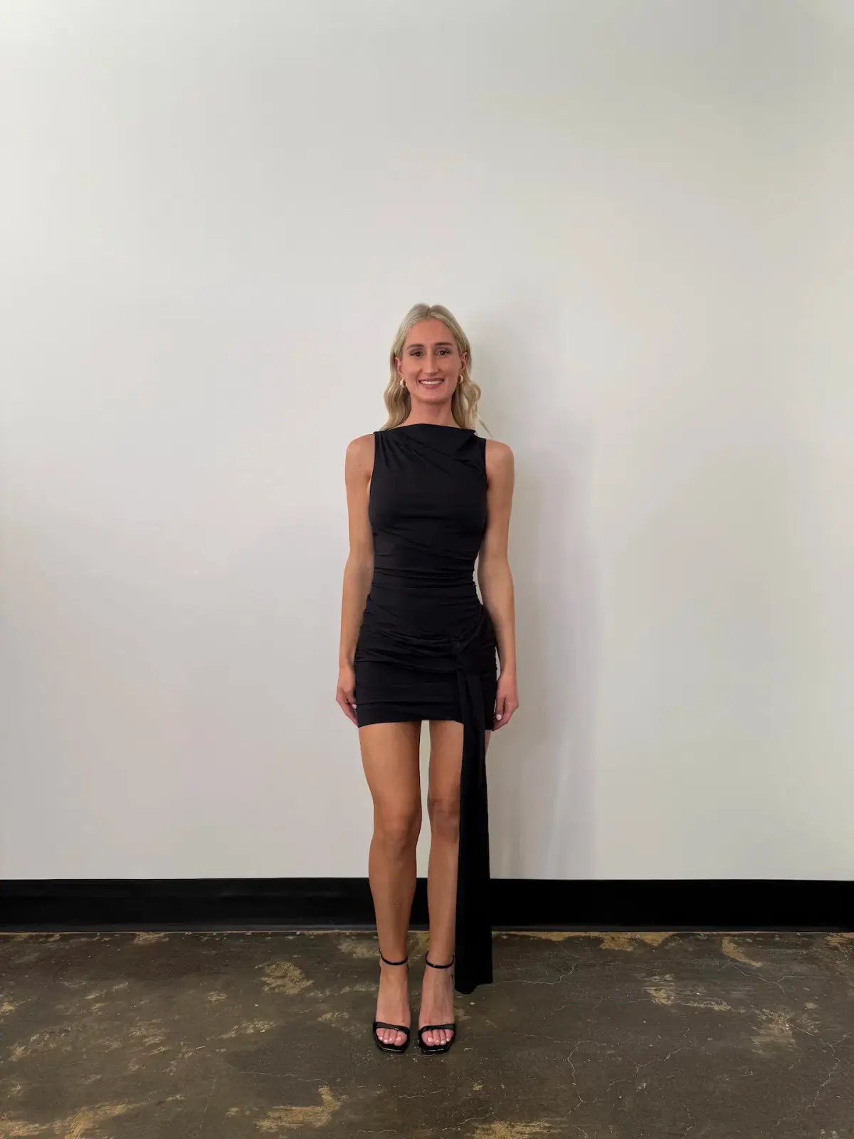 Bec & Bridge Domenic Asymmetrical Mini Dress Black Size 6 photo 4