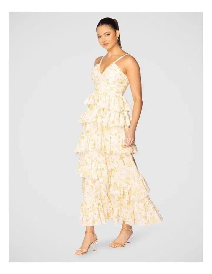 Pilgram Odette Maxi Dress Floral Size 18 photo 2