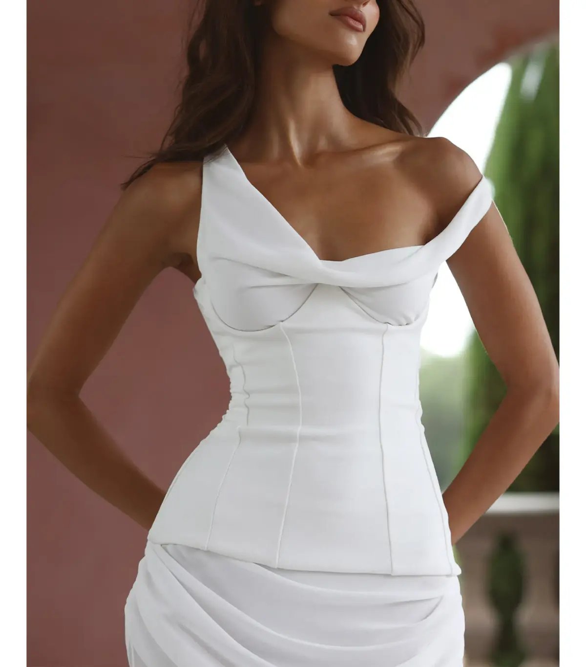 Natalie Rolt Cadence Gown Maxi Dress White Size AU 12 photo 2