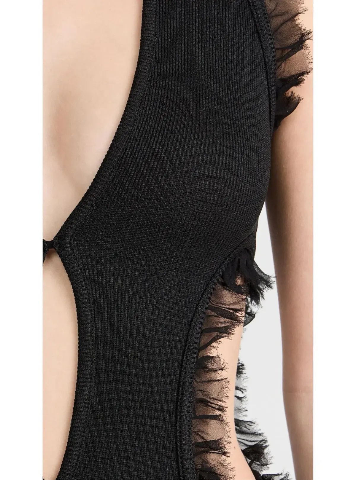 Christopher Esber Carina Plunge Dress Black Size 10 photo 4