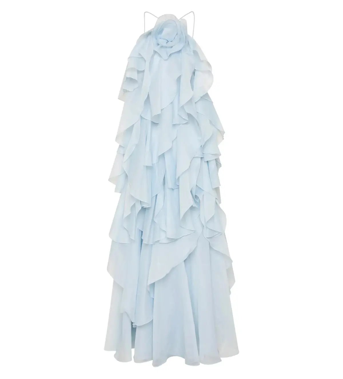 Aje Pandorea Layered Maxi Dress Silver Blue Size AU 8 photo 8