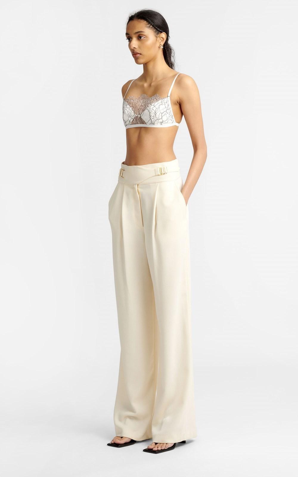 Dion Lee Trace Lace Bandeau white size 8 photo 2