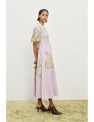 Alemais Sora Midi Dress Pink Size 14 photo 2