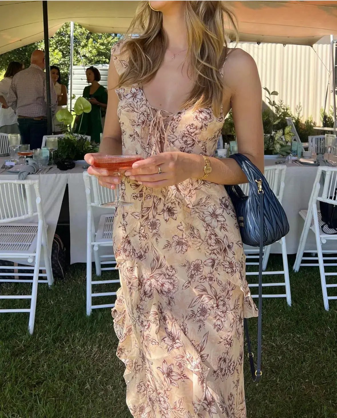 Bec & Bridge Courtney Frill Maxi Dress In Florence Floral Size 8 photo 4