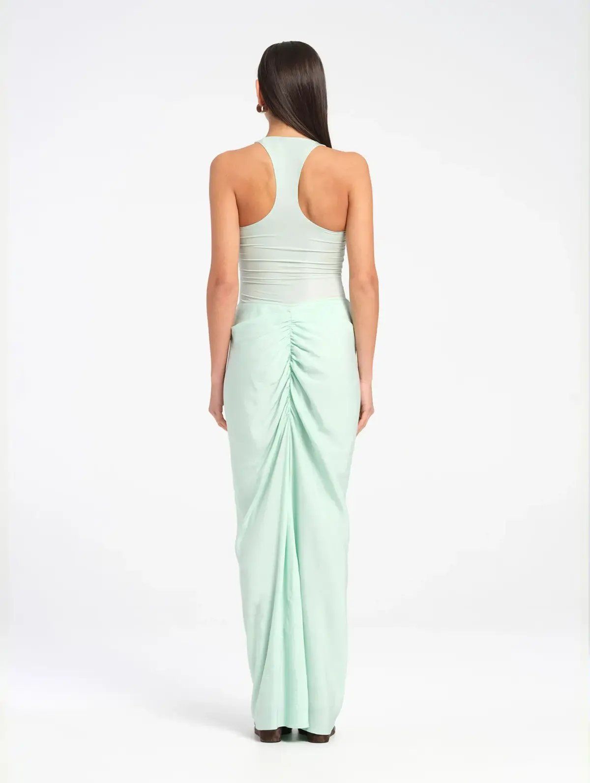 BENNI JADE MAXI DRESS IN BLEACHED AQUA AU 8 photo 2