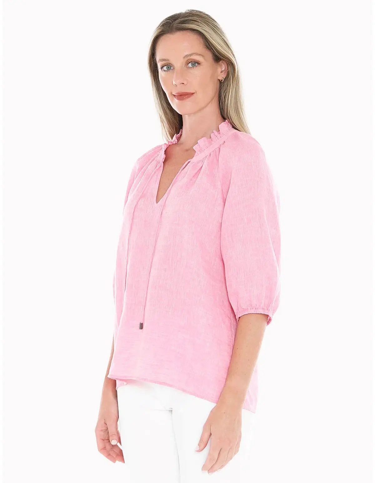 Jump Ruffle Neck Top Flamingo Size AU 16 photo 2