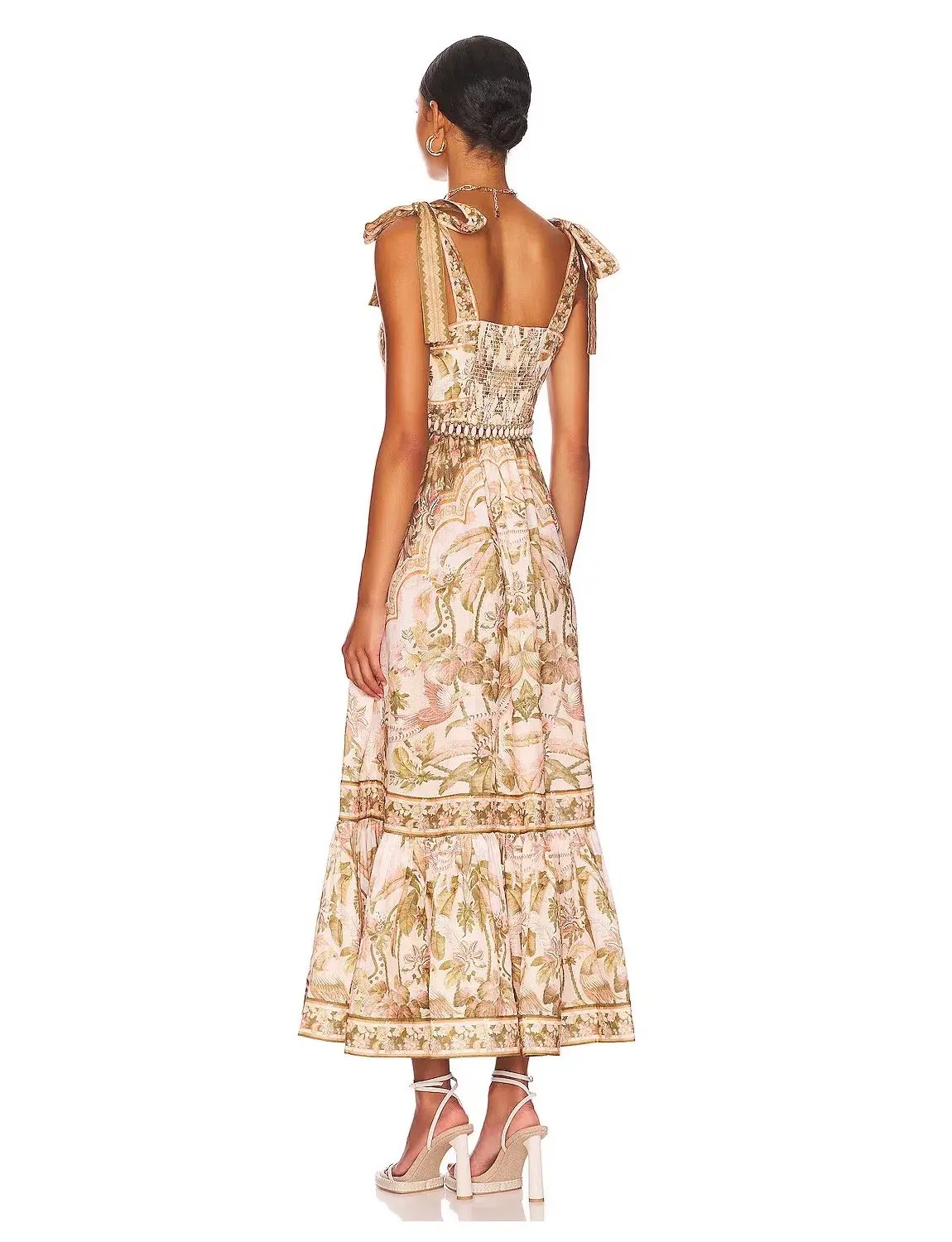 Zimmermann Lyre Bird Picnic Dress Print Size 2 / AU 12 photo 2