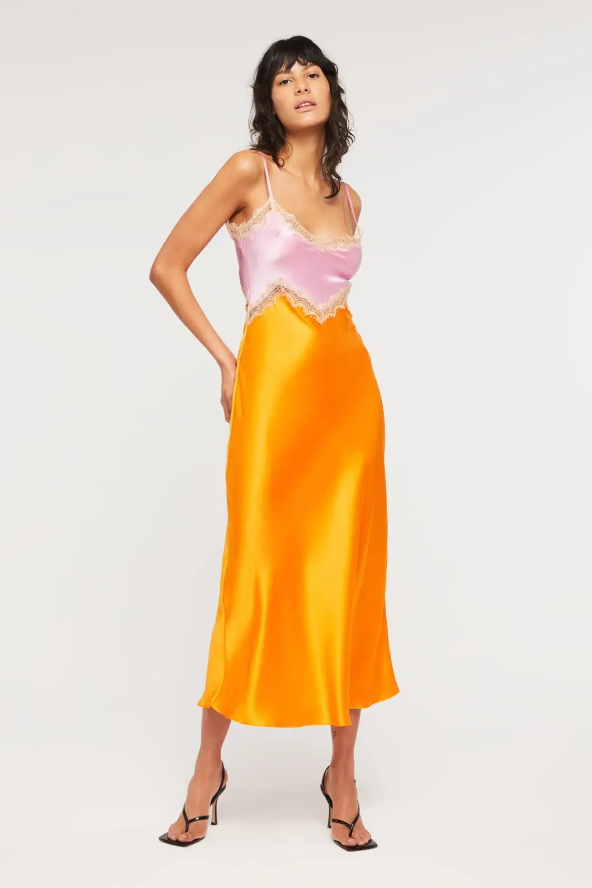 Ginia Hope Dress Pink/Orange Size 8 photo 6