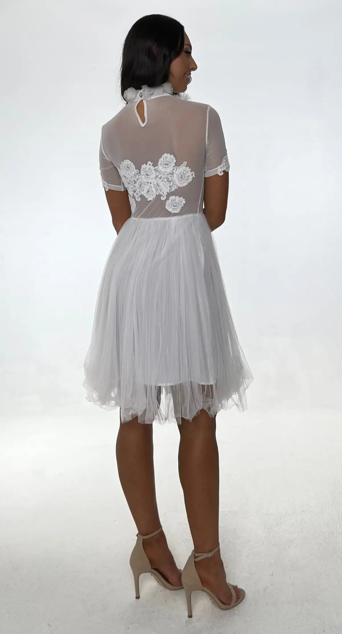 Jonte Dreamer Lace Dress White Size 10 photo 2