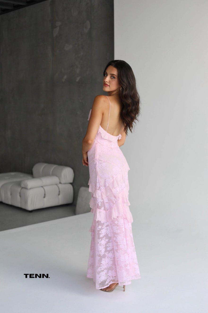 LoveShackFancy Rialto Dress - Pink Lace photo 4