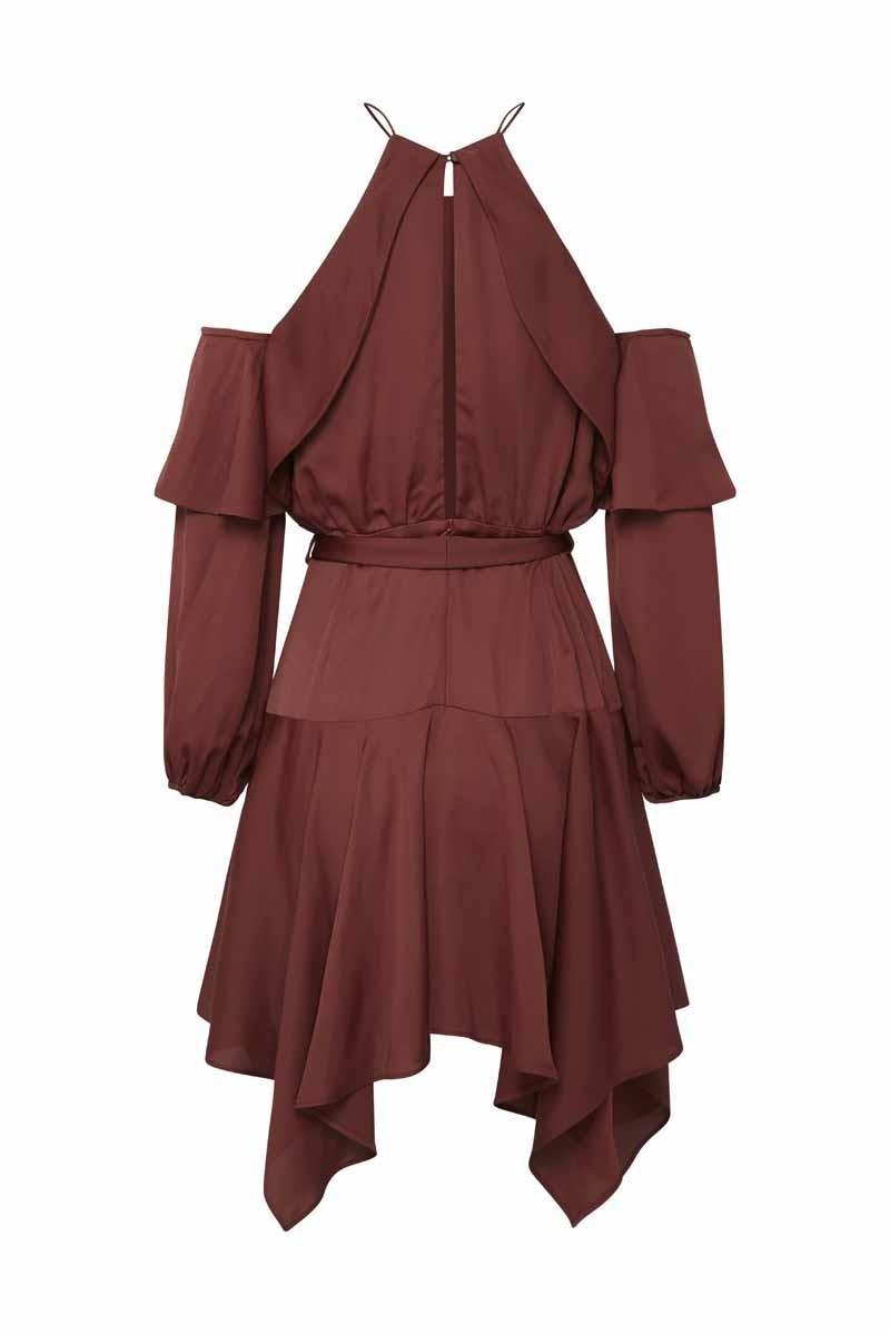 Sheike Diva Dress Brown Size 8 photo 3