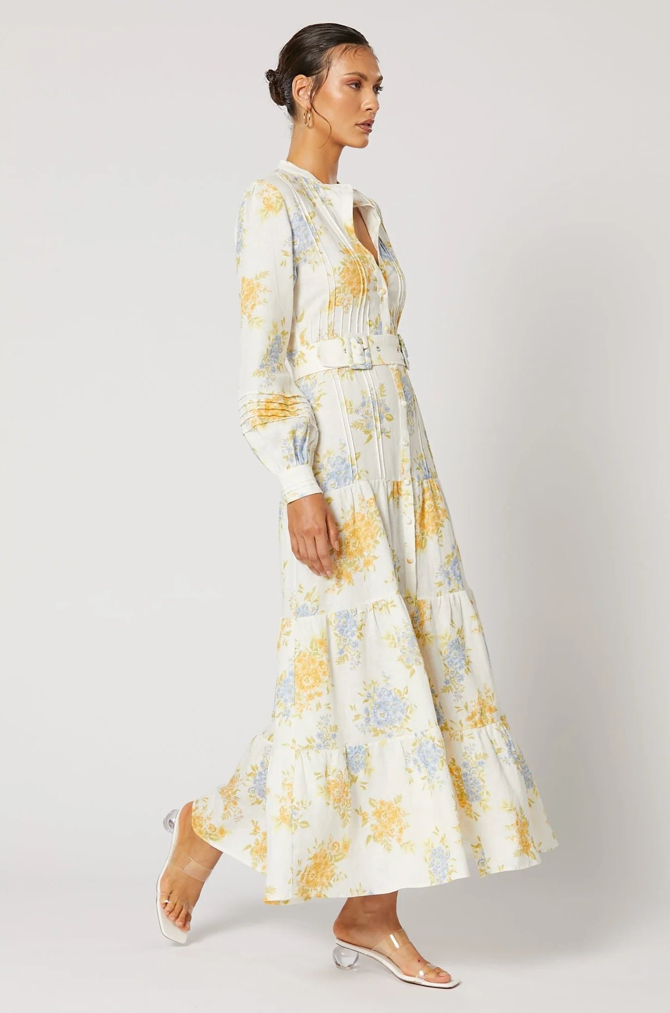 WINONA RAVELLO BUTTON MAXI DRESS - PRINT photo 4