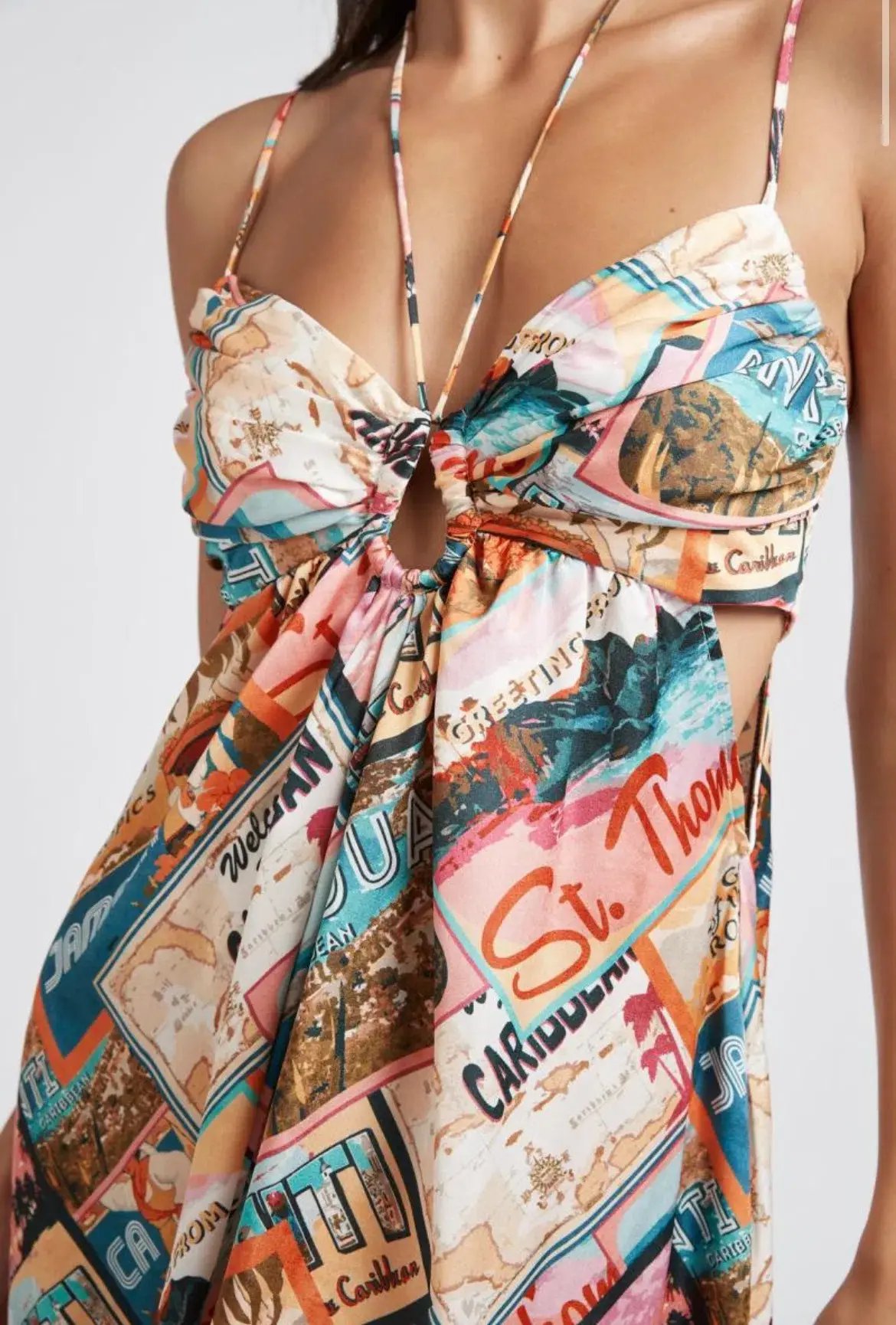 Sheike Caribbean Queen Dress Print Size 10 photo 2
