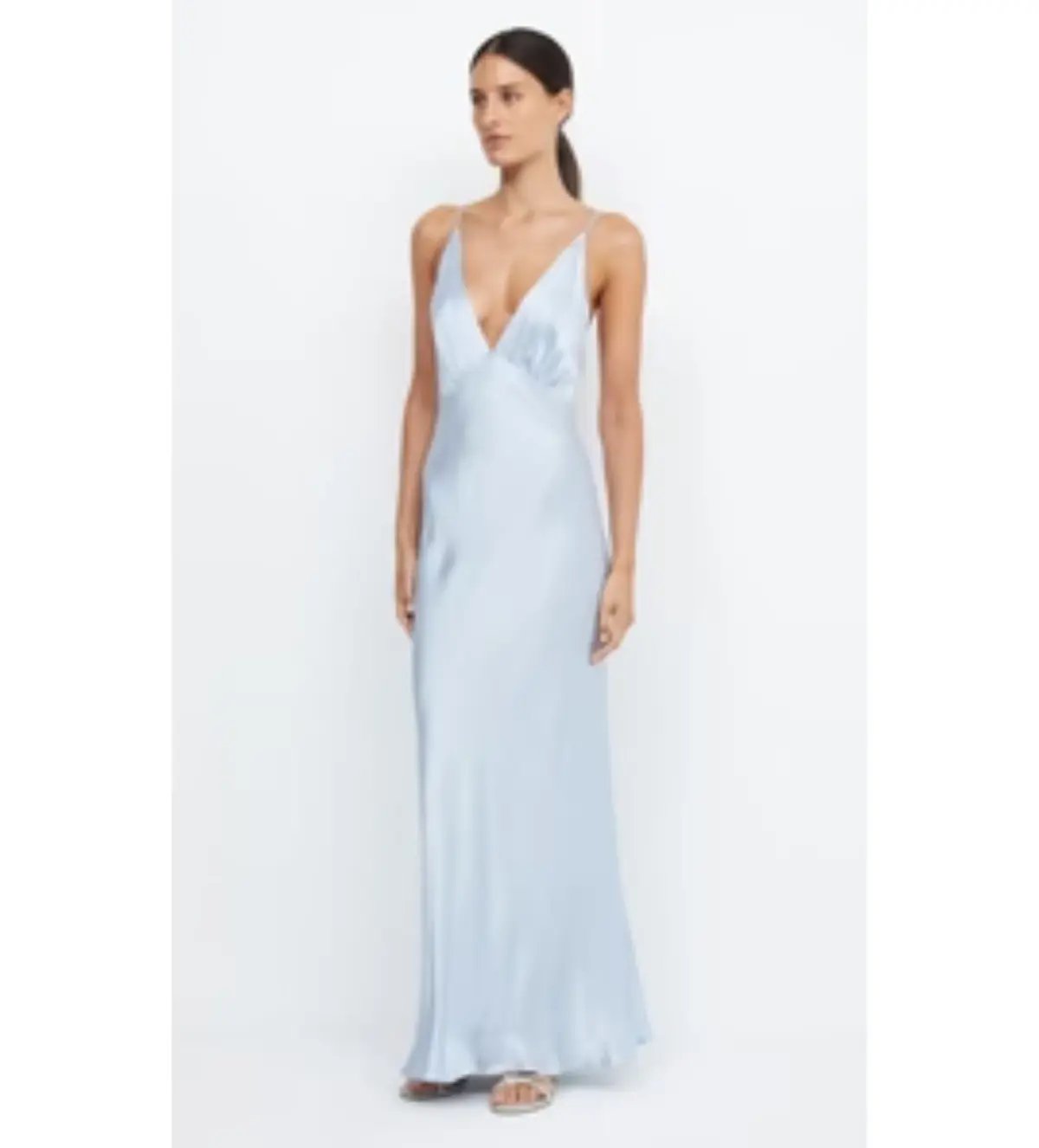 Bec and Bridge Moon Dance V Maxi in Dusty Blue Size AU 8 photo 3