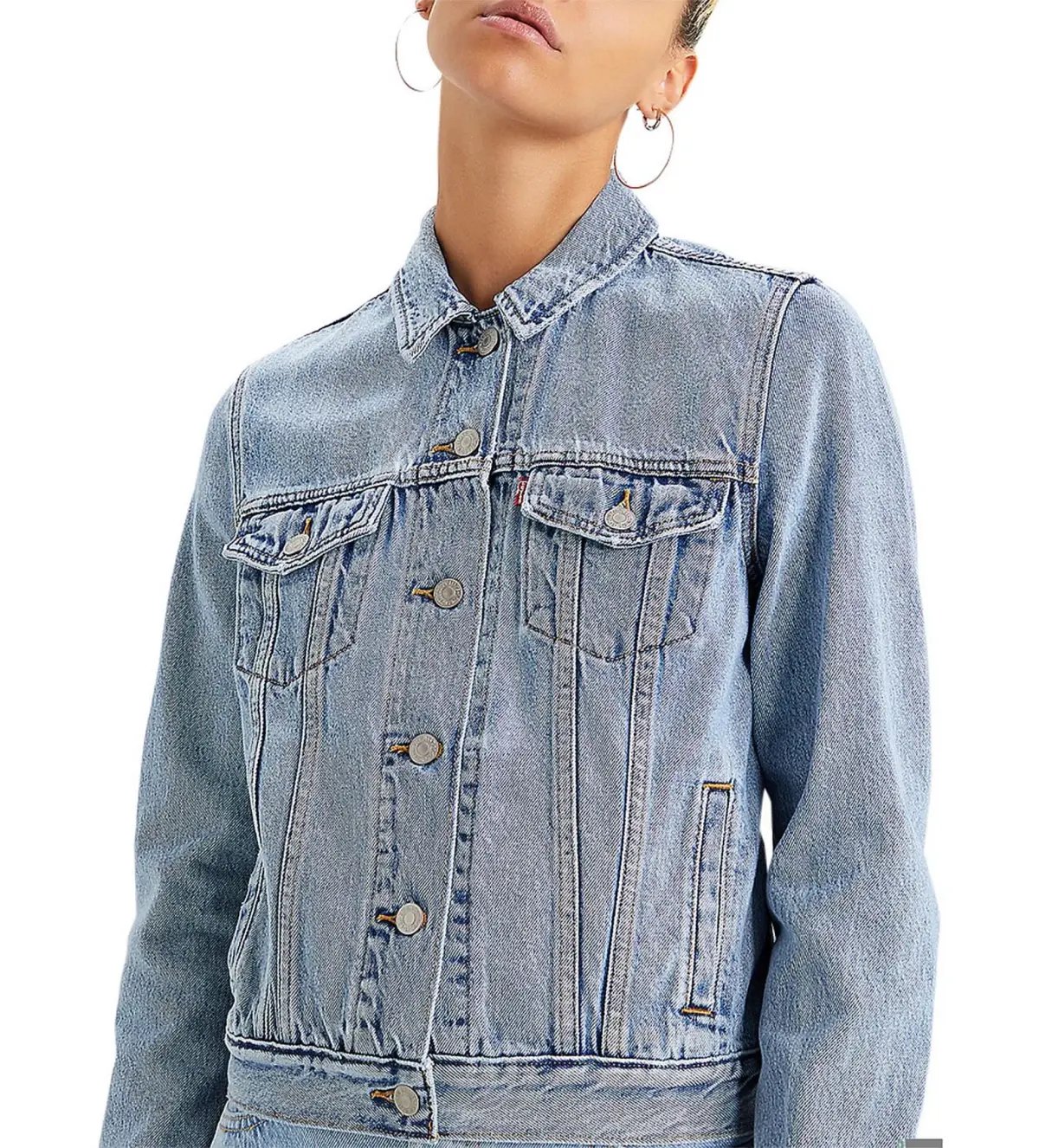 Levi's Original Denim Trucker Jacket Blue Size XS/6 photo 2