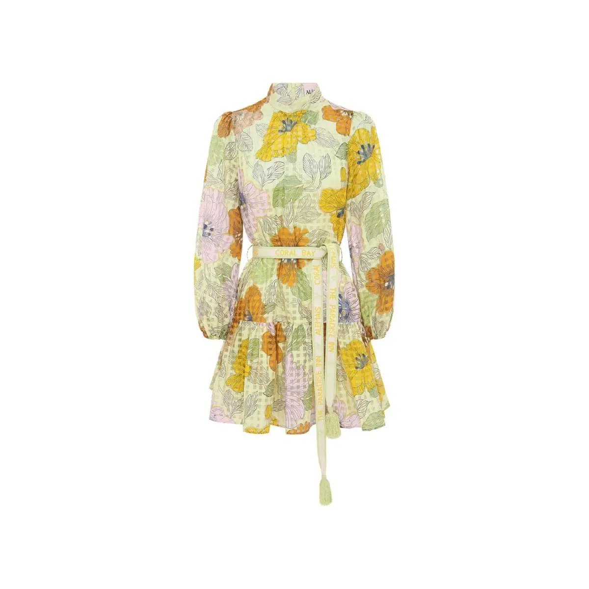 Alemais Agalia Mini Dress Floral Size 6 photo 6