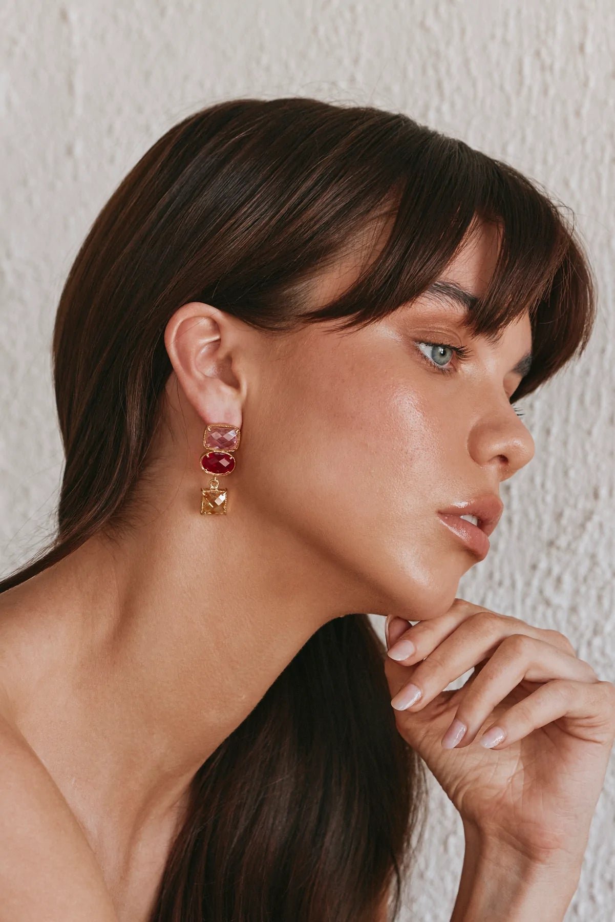 CHRISTIE NICOLAIDES GIOVANNA EARRINGS - PINK photo 5