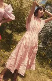 AJE - Hybrid Midi Dress Rose Pink - Size AU 12 photo 2