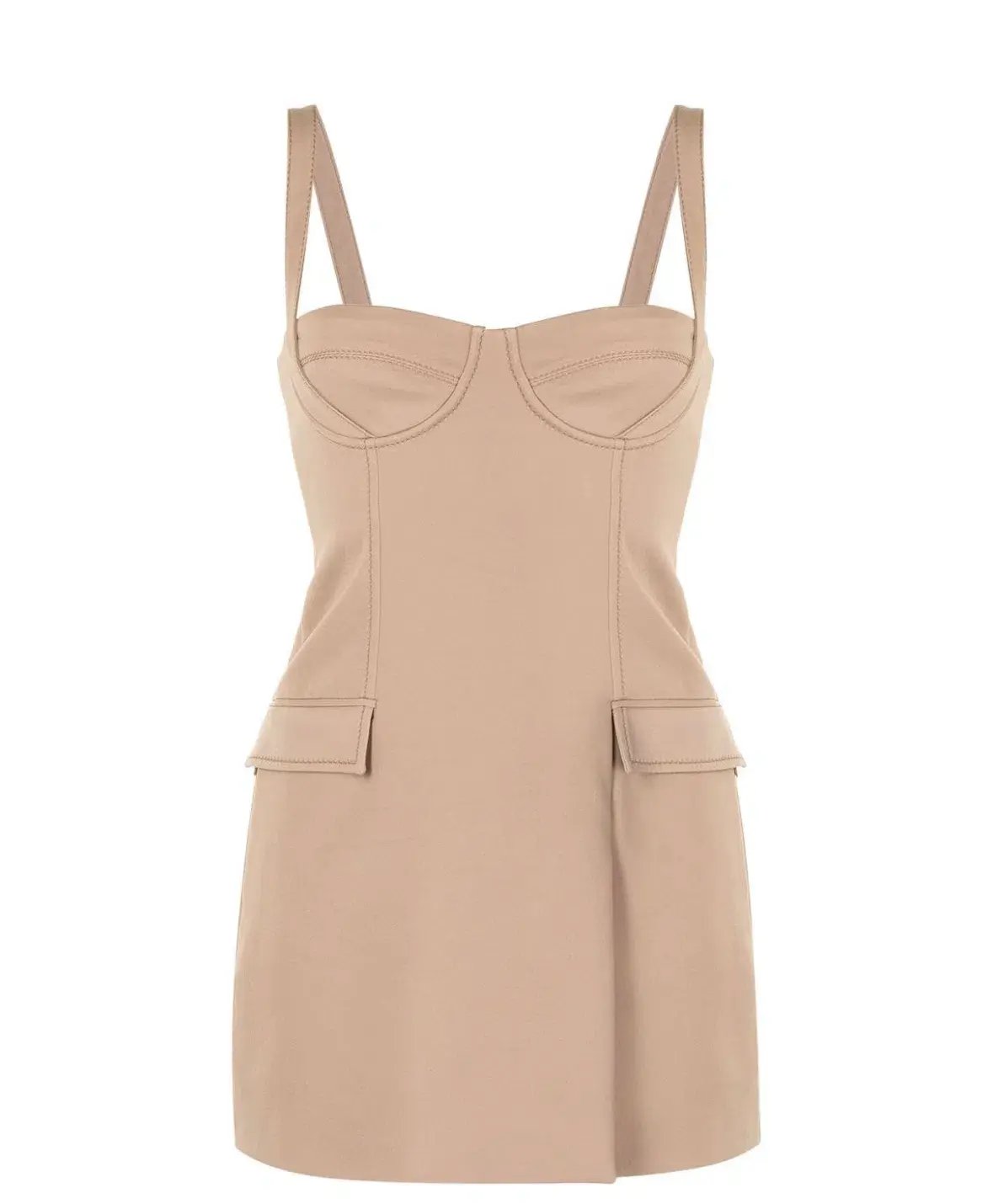 Dion Lee Bustier Sweetheart Mini Dress Nude Size 8 photo 4