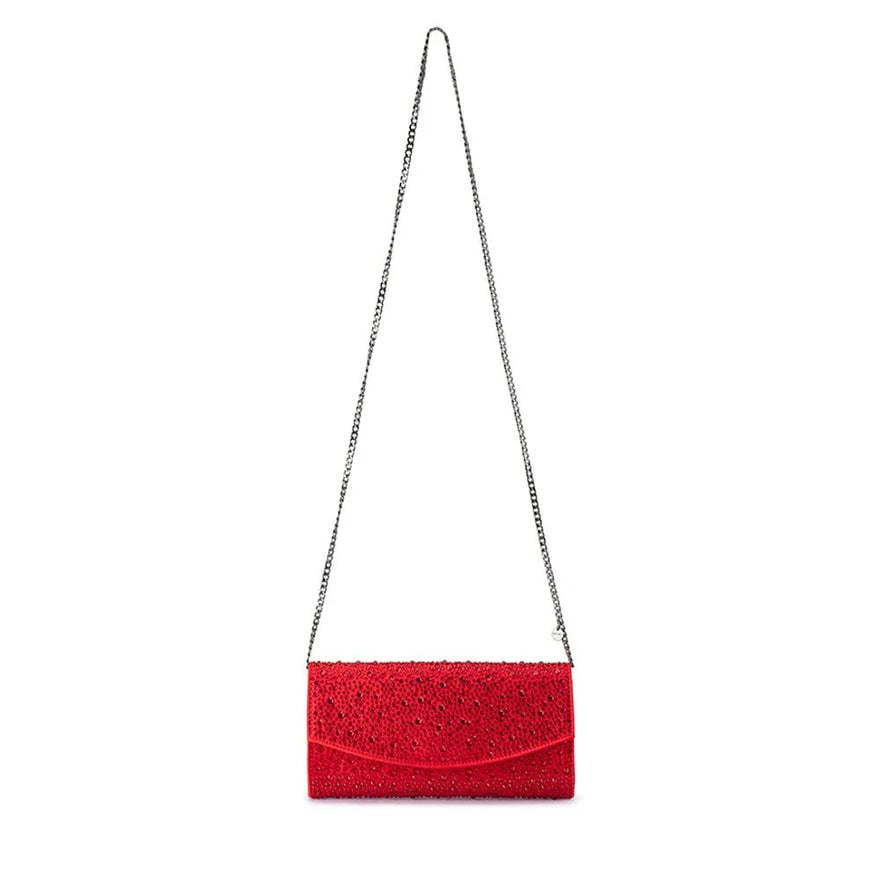 Olga Berg Emma Crystal Clutch - Red photo 2