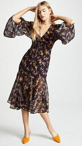 C/meo Collective Heartbreaker Dress Ink Botanical Size 14 photo 3