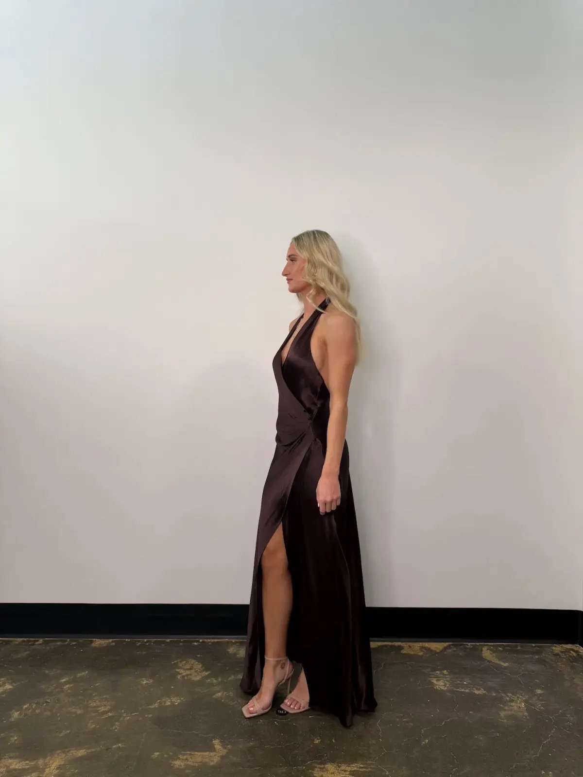 BEC & BRIDGE ELISIA WRAP MAXI DRESS / DARK CHOCOLATE / SIZE 6 photo 4