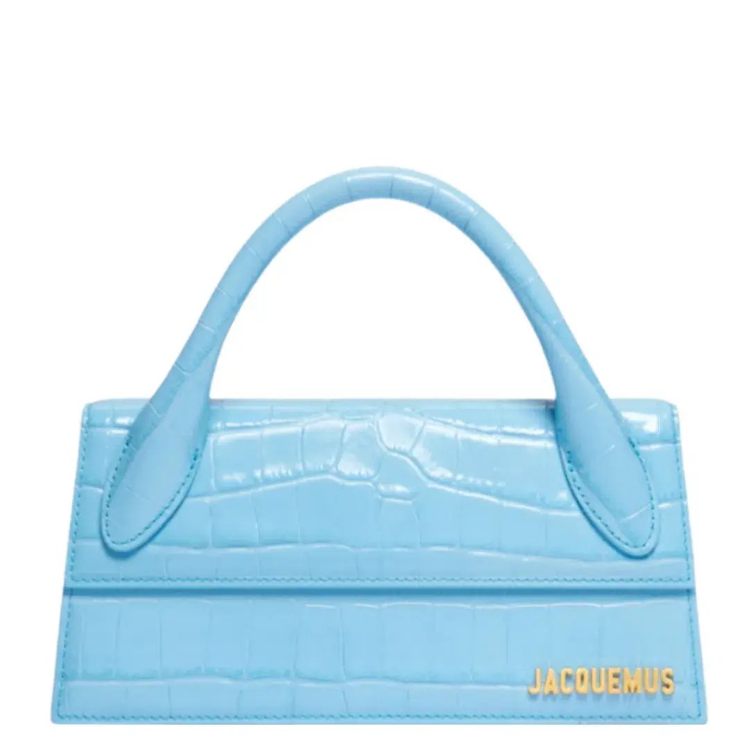 Jacquemus Le Chiquito Long Bag in Croc Blue photo 2