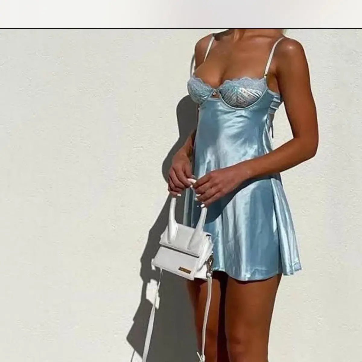 BYDEE  Orphic Slip Dress  Blue Size 10 photo 2