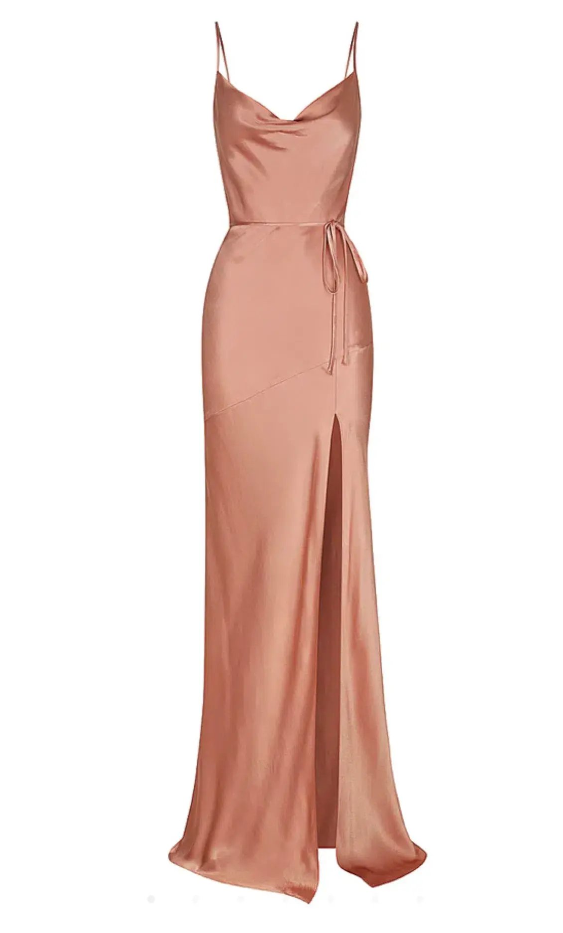 Shona Joy - La Lune Bias Cowl Maxi Dress - Rosé - Size 8 photo 2