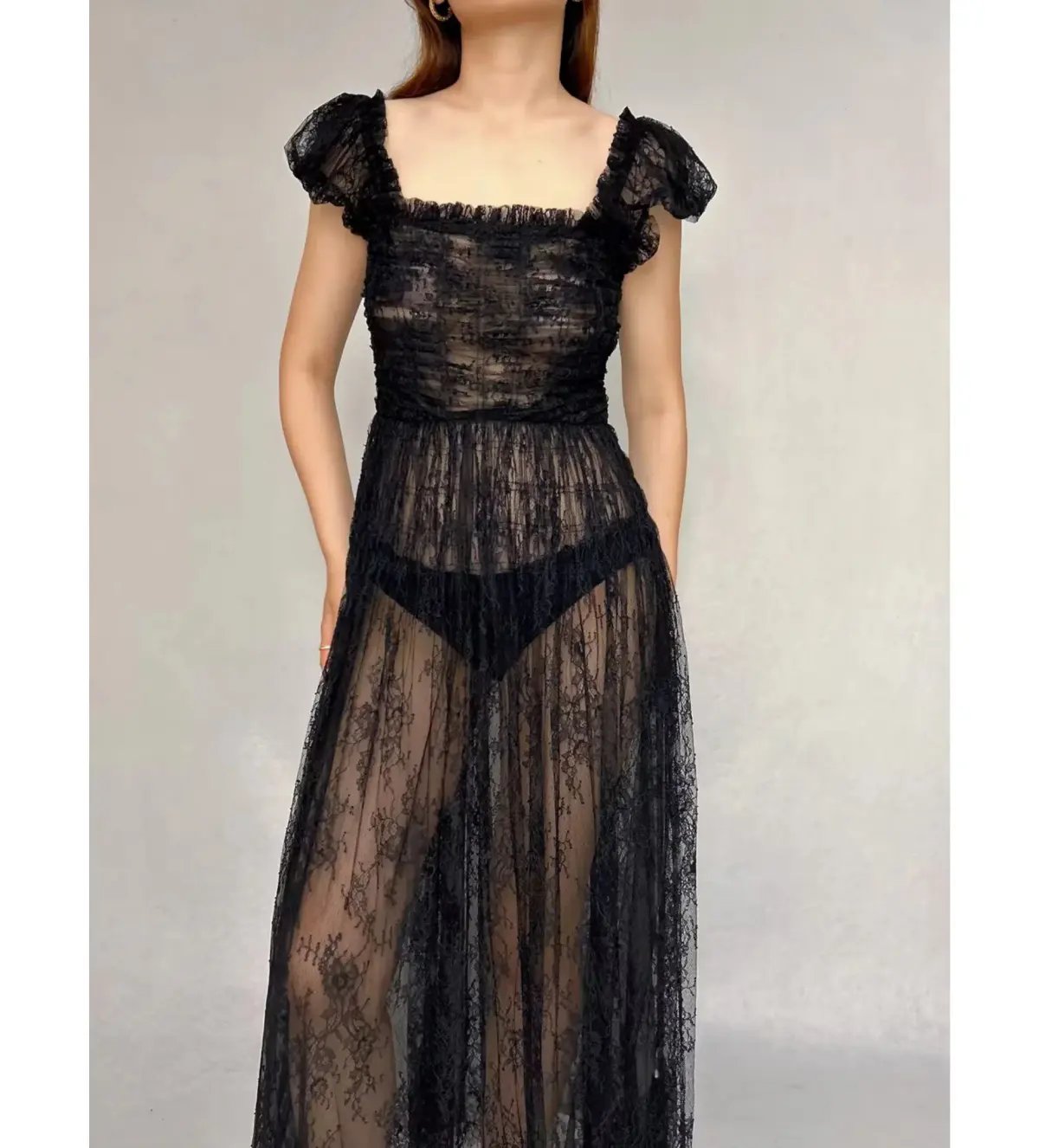 Doen Pamelina Dress in Black Lace Size Small  / AU 8 photo 2