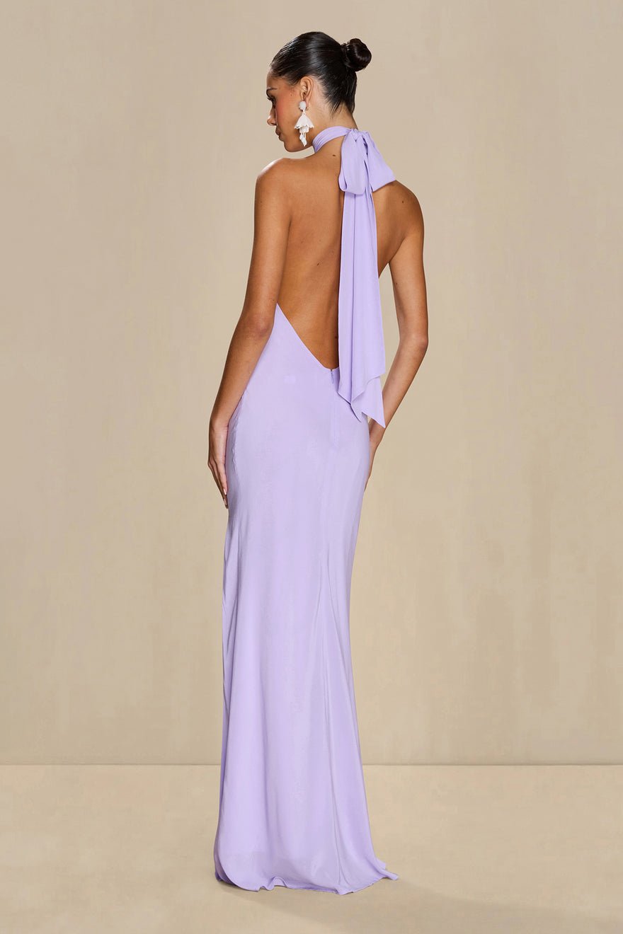 Sonya Yasmine Silk Dress - Lilac photo 2