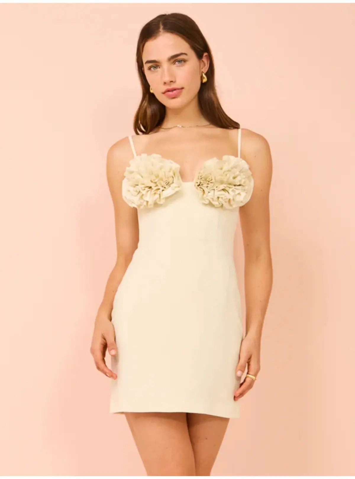Rachel Gilbert Margot Mini Dress in Coconut Size 1 / AU 8 photo 2