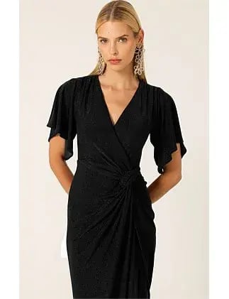 Sacha Drake THE EMPORIUM MAXI DRESS Black Size 14 photo 6