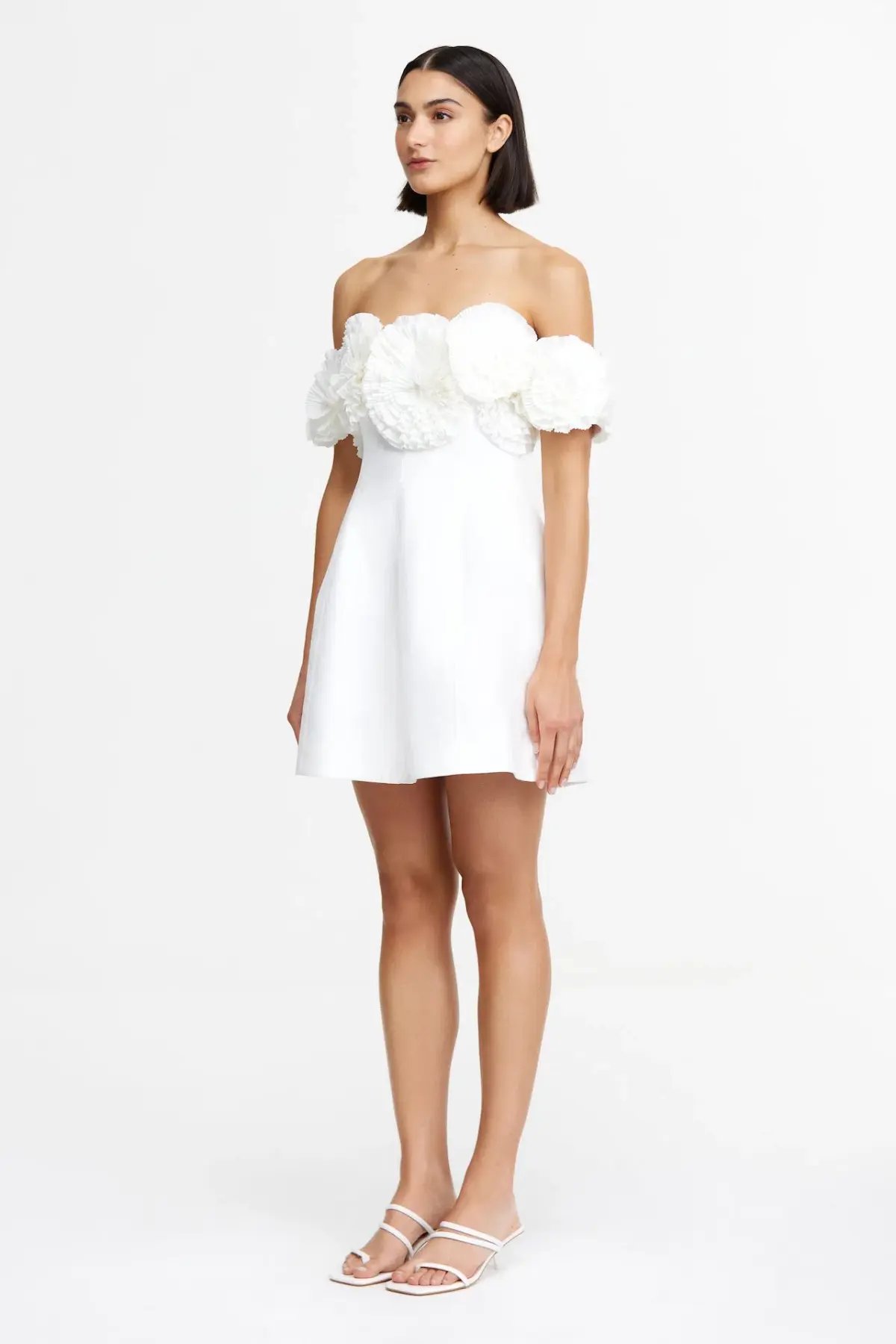 Acler Trusley Mini Dress in Ivory Size 12 photo 2